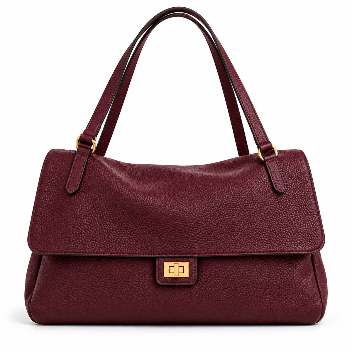 Caterina in pelle dollaro Bordeaux