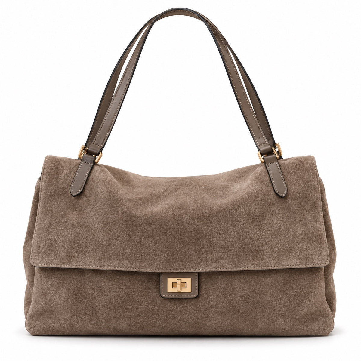 Caterina in pelle scamosciata Taupe